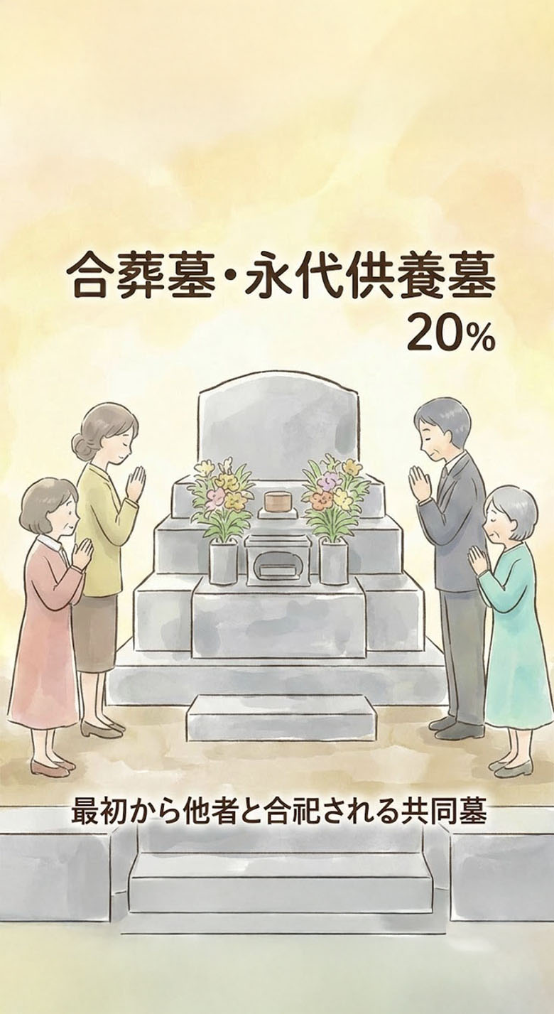 合同墓イラスト