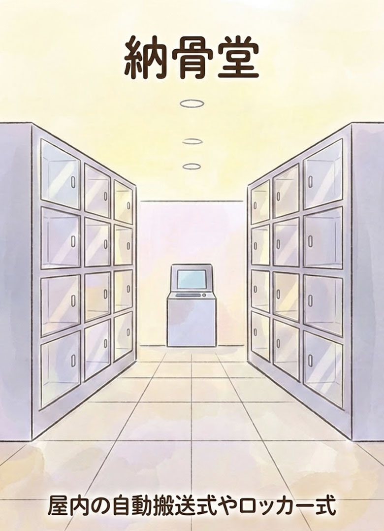 納骨堂イラスト
